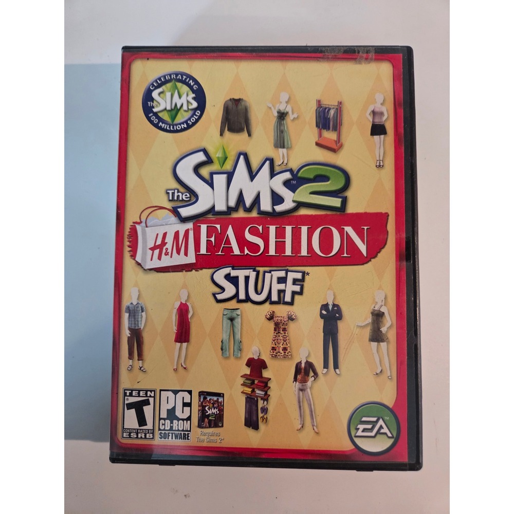 The Sims 2 H&M Fashion Stuff PC CD-ROM Game Expansion Pack 2007 EA Games Teen